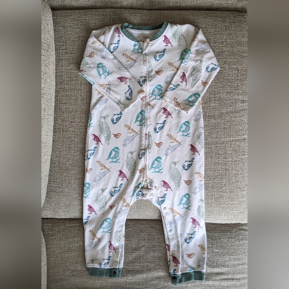 Toddler PJ romper. Birders Paradise by Nest Designs